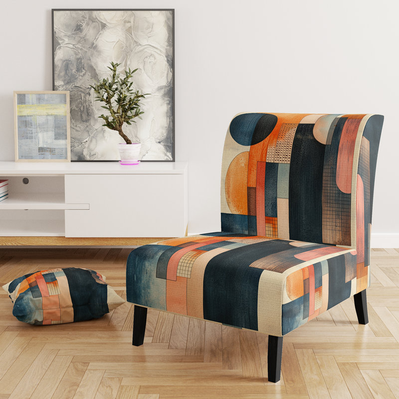 Fauteuil de chambre Abstract Shapes, Slipper Armless