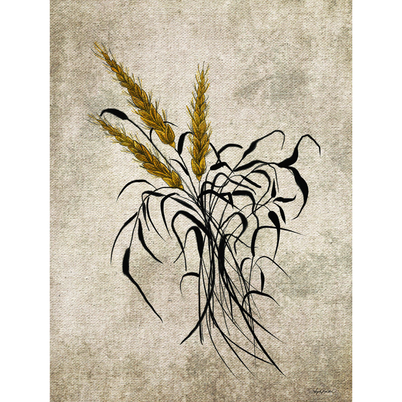 «Wheat Grain» par Angela Bawden - impression sur toile tendue, H 32 po x l 24 po