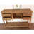 54.33" Brown Rectangular Solid Wood Console Table