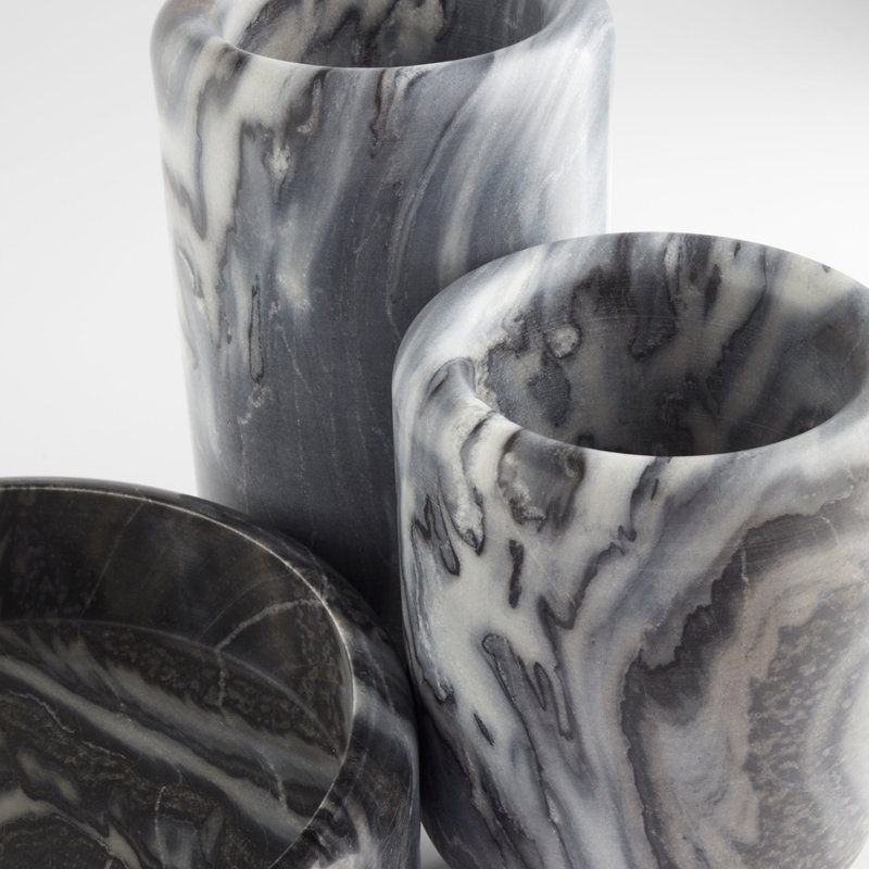 Roma Handmade Ceramic / Porcelain Table Vase, 15" H x 8" W x 8" D