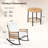 2 - Person Patio Conversation Rocking Set With Cushions