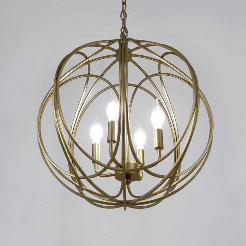Lustre de globe à 3 lumières unique Pasquale