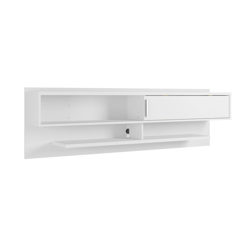 Gordan Floating TV Stand for TVs up to 60", White