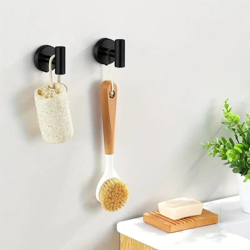 14 Pcs Black Bathroom Hardware Set Stainless Steel Towel Bar Towel Racks Hooks