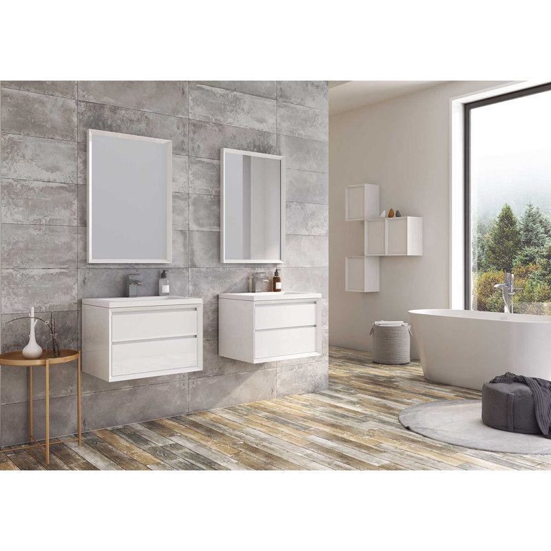 Senora 592mm Single Bathroom Vanity with Integrated Resin Basin