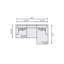 Bernhardt Mila 2-Piece Right Facing Fabric Sectional