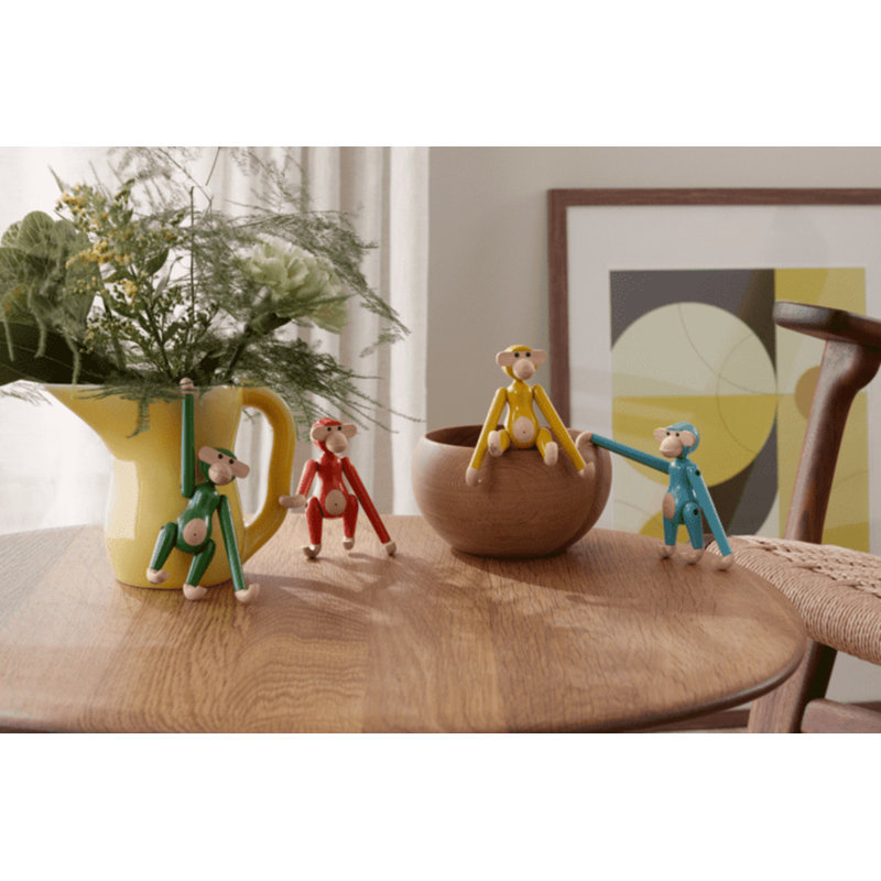 Monkey Animals Decorative Object, Yellow