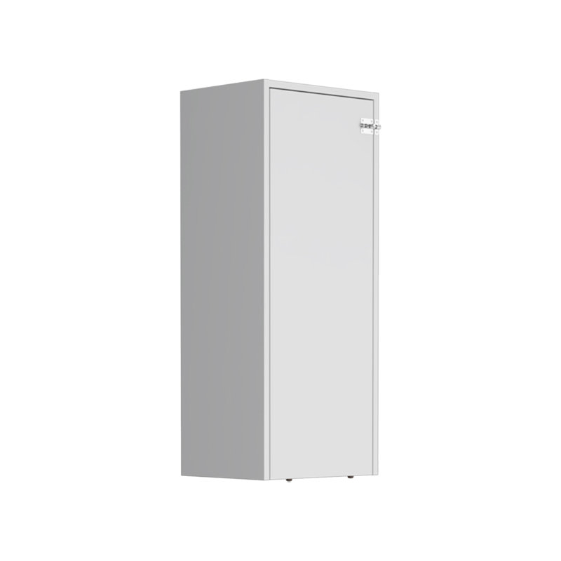 Iron 42" W Foldable Table Cabinet, Foldable Desk, Foldable Dinning Table, Ironing Cabinet with Pull down Table and Shelves White