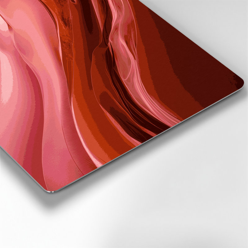 Gradient Abstract 96, art mural en métal rouge, H 11 po x l 14 po