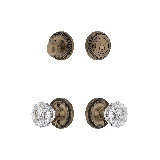Nostalgic Warehouse Rope Rosette Entry Set with Crystal Knob