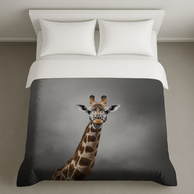 Giraffe With Long Neck Duvet Covers