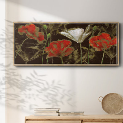 Coquelicot doré - toile encadrée