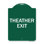 Enseigne Signmission Designer Series - Sortie cinéma | Enseigne architecturale en aluminium de gros calibre vert et blanc 18 po x 24 po | Protégez votre entreprise et votre commune | Fabriqué aux États-Unis
