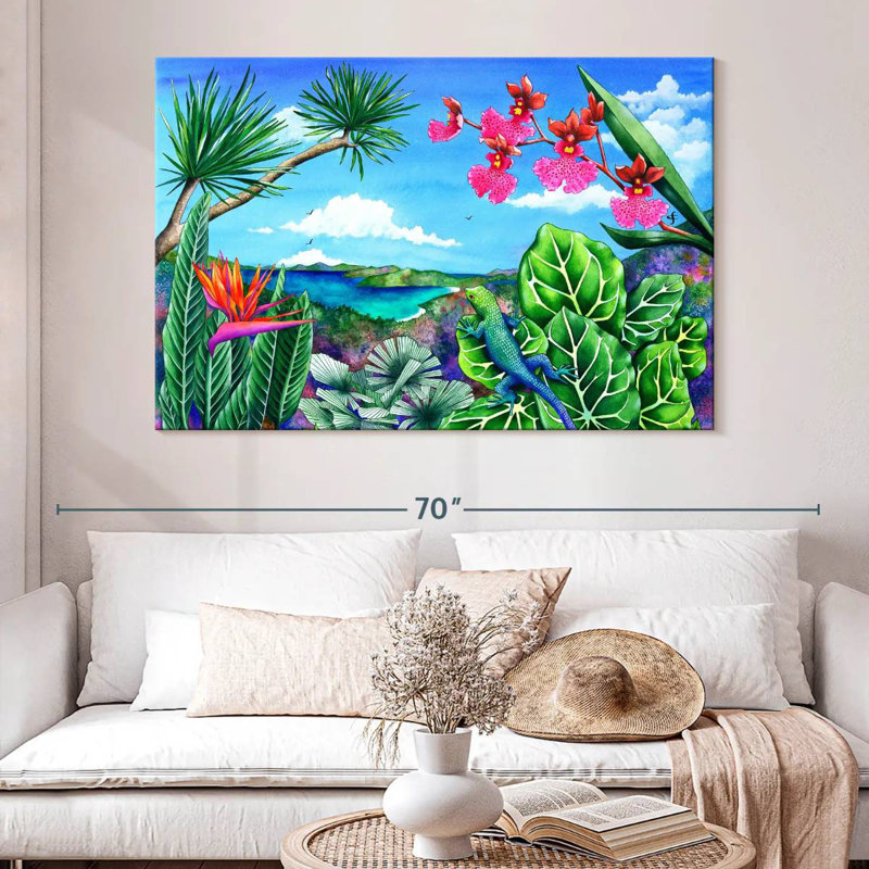Brampt Lizard Latitudes, 34" H x 51" W