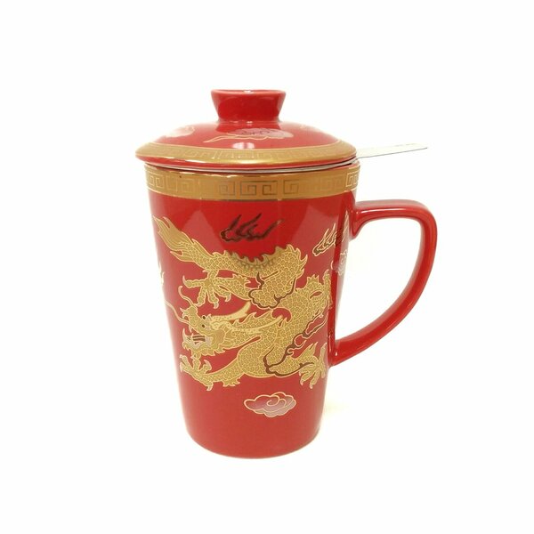 Bungalow Rose Red Dragon Coffee Mug Set | Wayfair