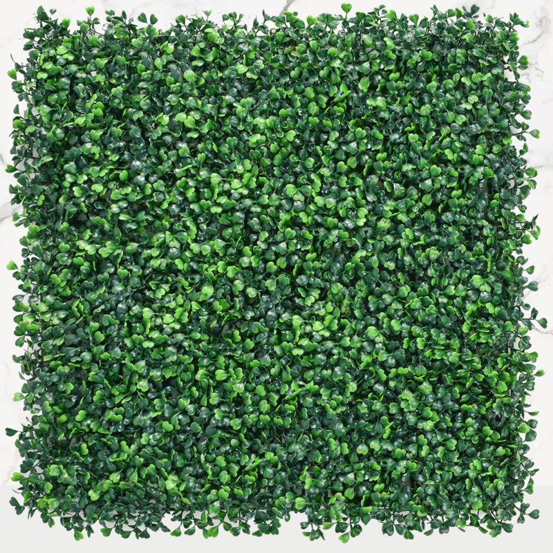 Mur de gazon artificiel 20 po x 20 po, toile de fond de mur de verdure, panneaux de buis Quickep, 4