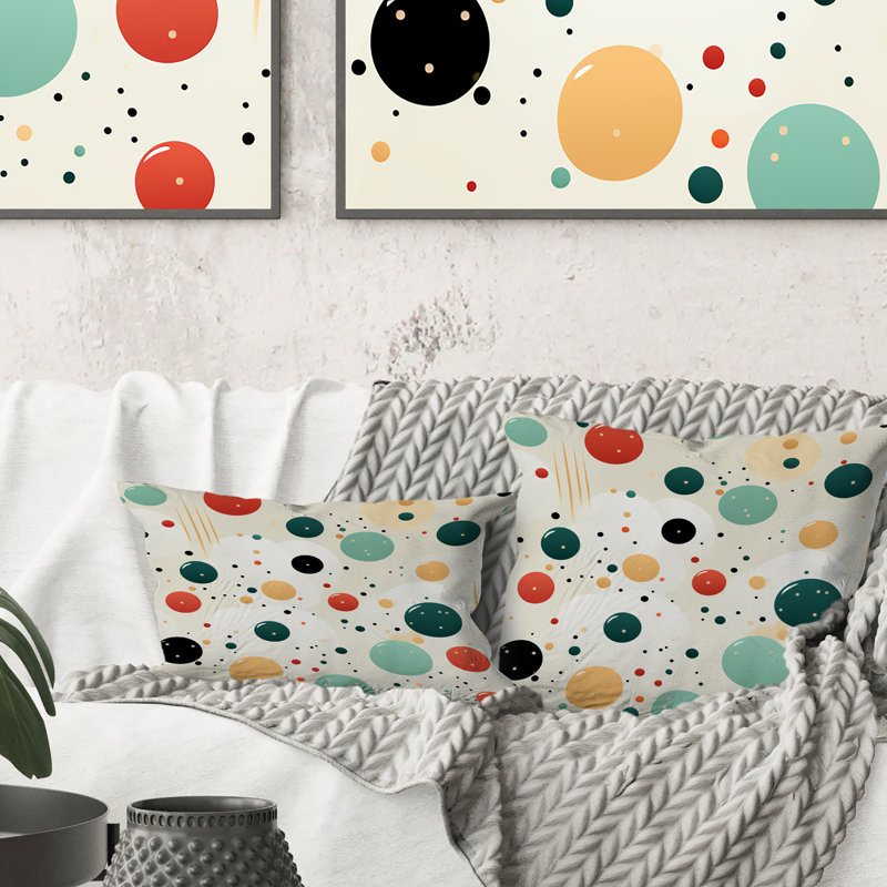 Polka Dots Throw Pillow