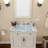 31"X22" Bathroom Vanity Top, With Undermount Ceramic Sink And Backsplash, Artificial Marble Bathroom Vanity Top With 1 Pre-Drilled Hole, Panda White