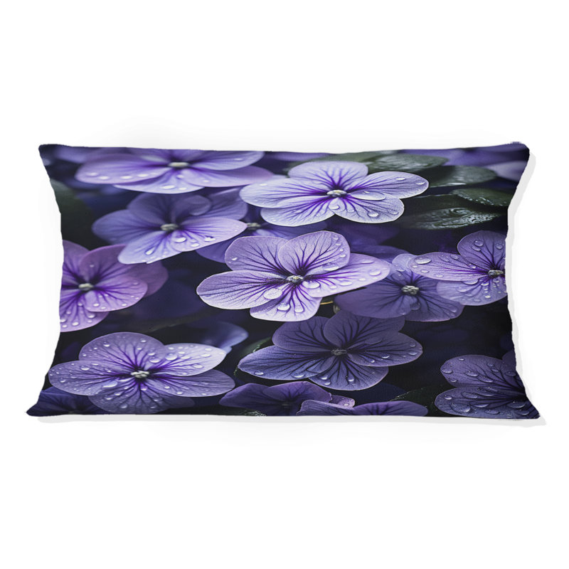 Coussin Violets Whispering Photo II - Violets