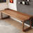 Nut-brown Rectangular Solid Wood writing desk-118619002