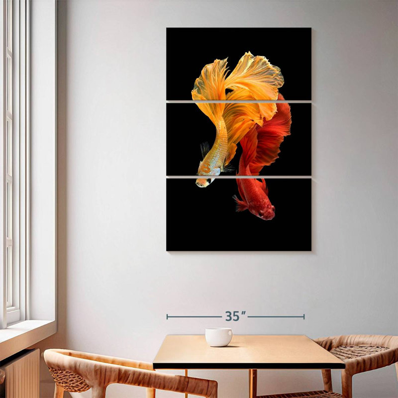 Brampt Groovy Couple Betta Fish, 65" H x 42" W