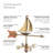 Ketterer 28'' H Metal Nautical & Beach Weathervane-645411024-666608084