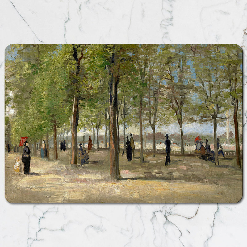 Impressionist Park Scene Placemats And Coaster Set