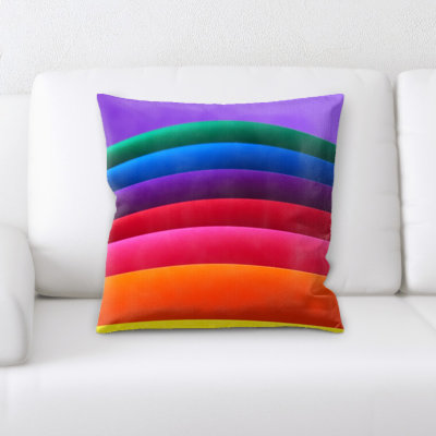 Rainbow Throw Pillow