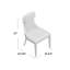 Chaise d'appoint en velours de hêtre revêtu de velours Reine-22569074