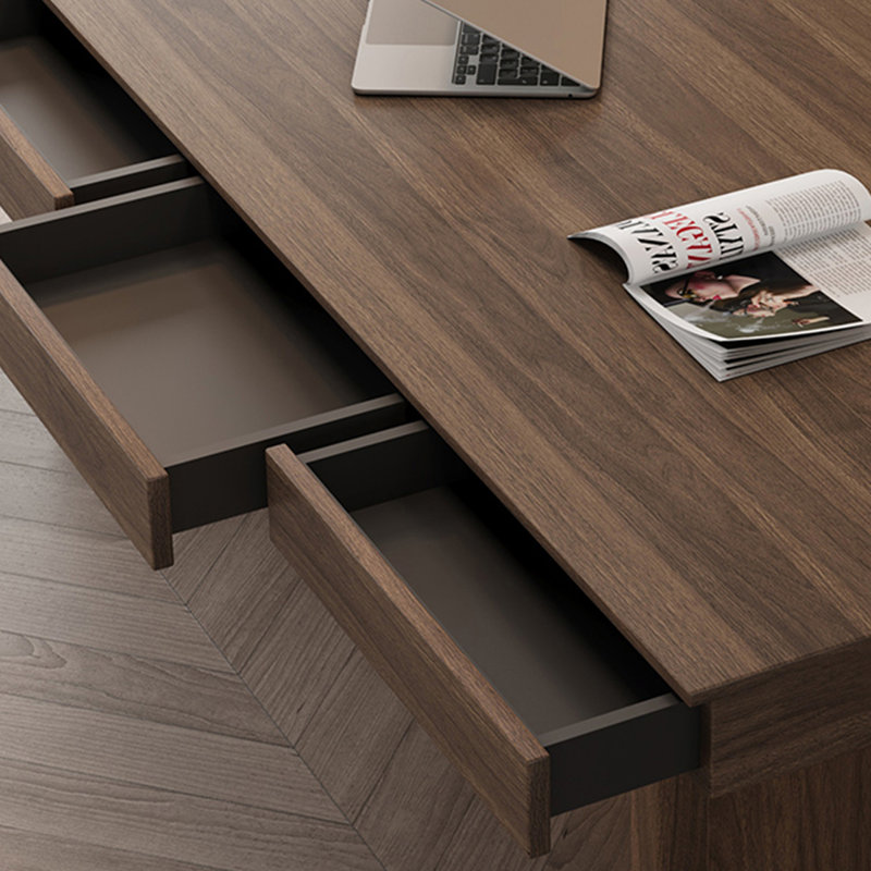 Bureau exquis de style rétro, 29.52" H x 78.74" W x 31.49" D