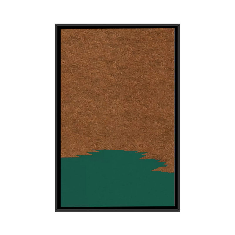 « abstract », impression sur toile, H 26 po x l 18 po x P 1,5 po, Toile avec cadre noir, Pas de tapis