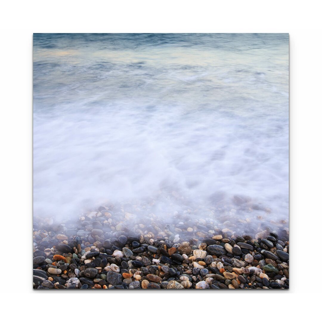 Leinwandbild Welle am Strand