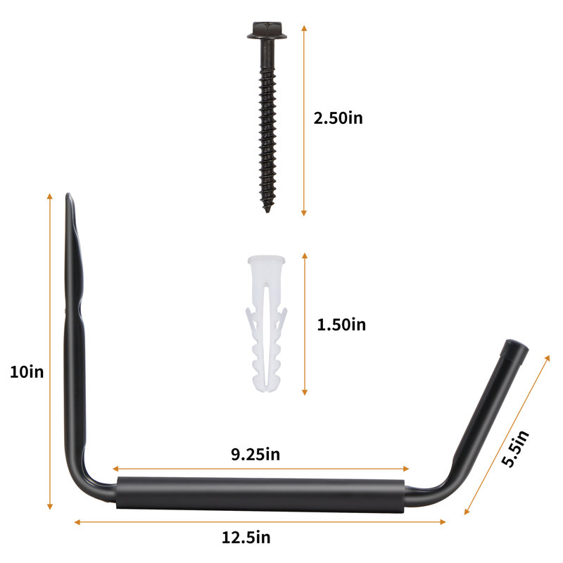 True & Tidy Heavy Duty Steel Hooks 4 PC