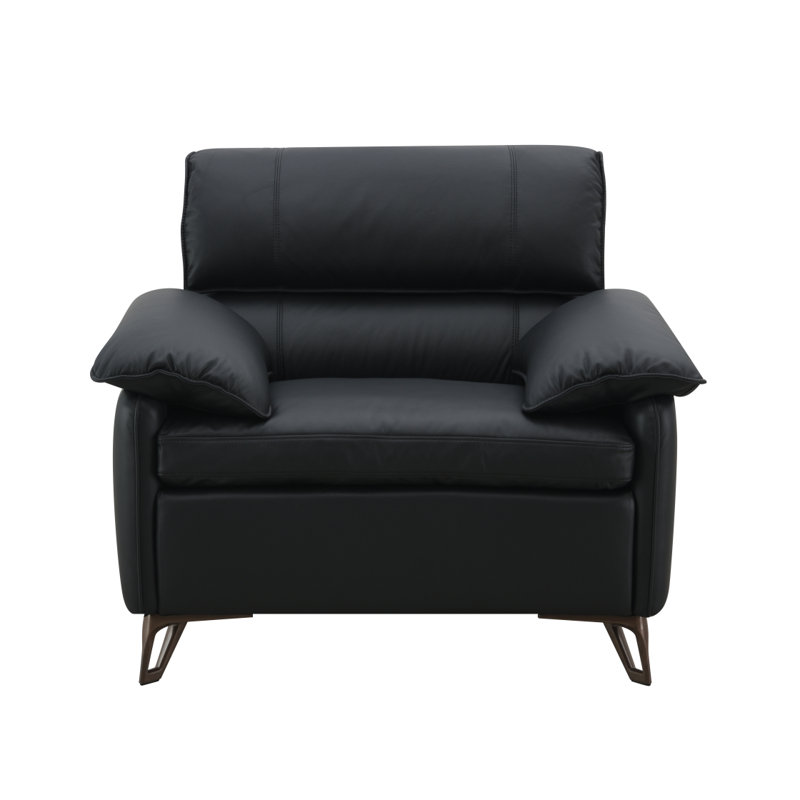 Chaise en cuir Eilene