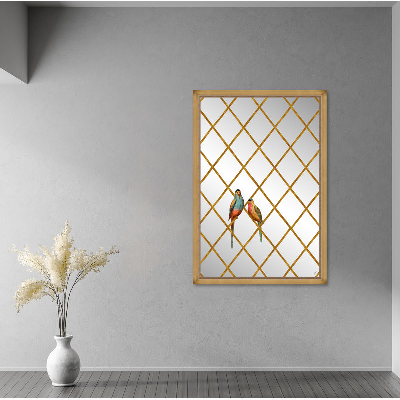 The Gilded Cage I Mirror, 72" H x 48" W