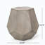 Table d'appoint hexagonale en béton Bellantoni-1038525819