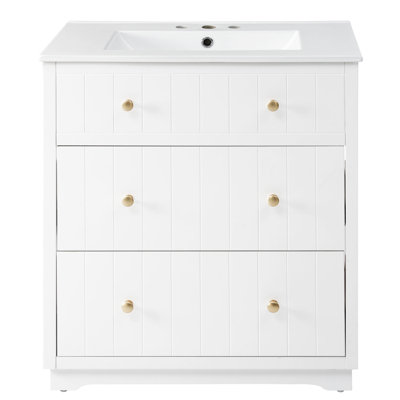 Meuble-lavabo moderne blanc Panzarella