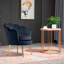 Fauteuil demi-tonneau en velours de 82,55 cm de large-1250672076
