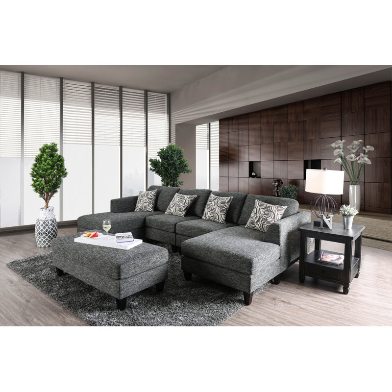 Digregorio Upholstered Ottoman, Chenille