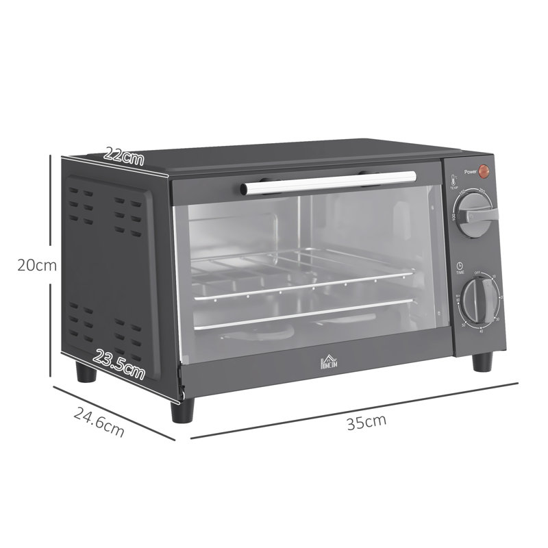 HOMCOM Toaster Oven, Grey