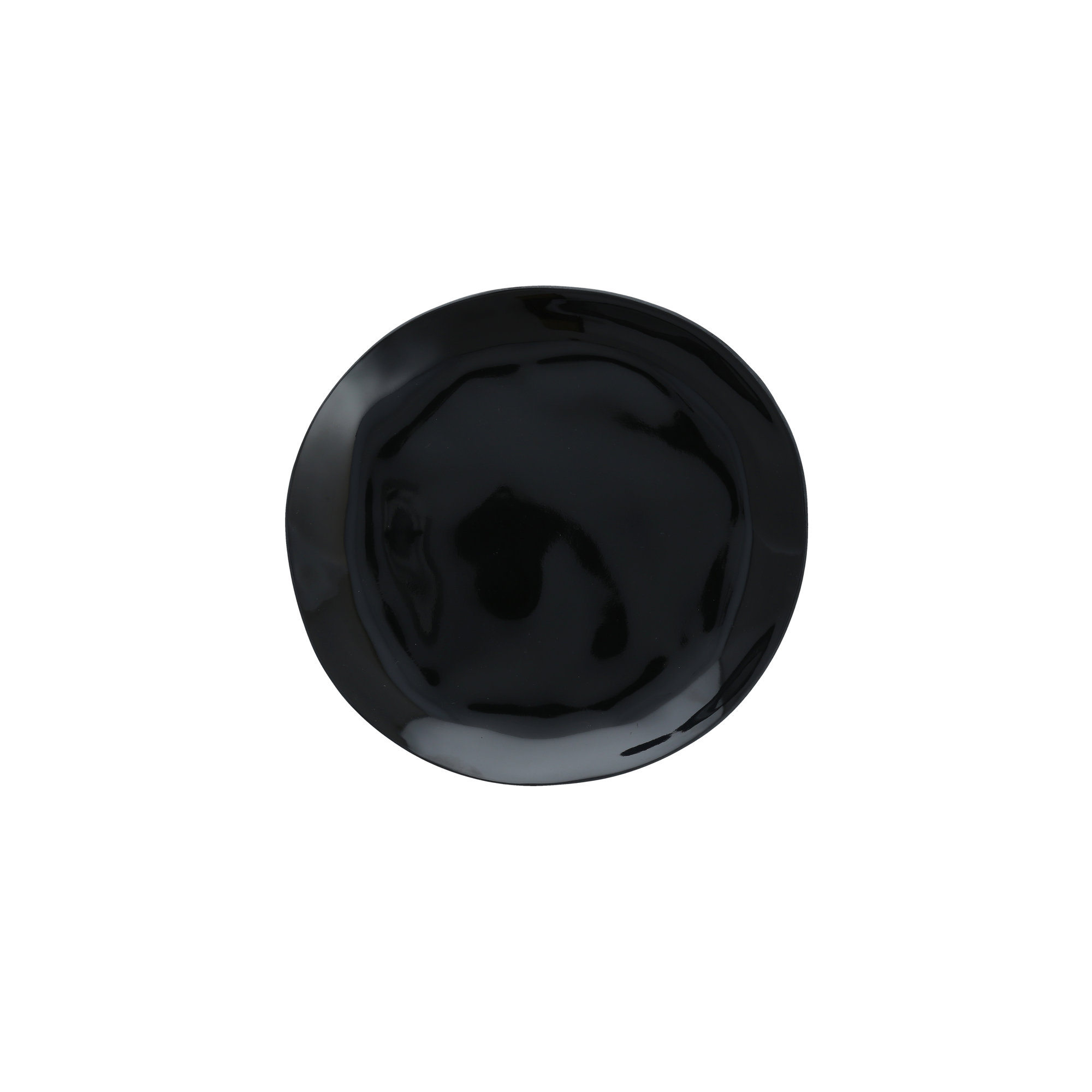 Sandia Melamine Salad Plate, Obsidian