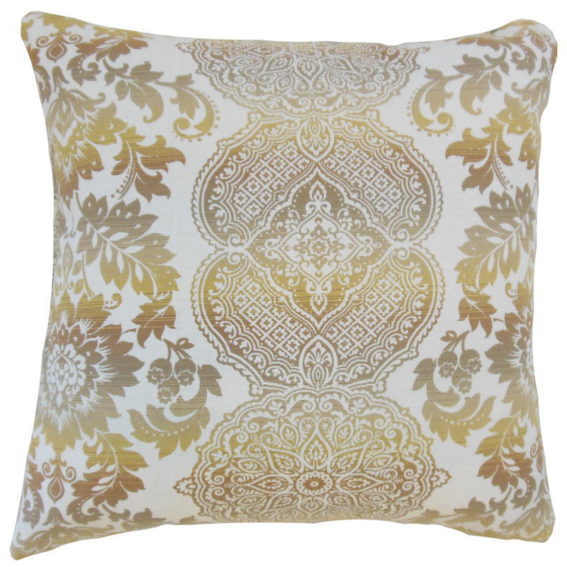 Primavera/Limestone Cotton Blend Piece Sham, Euro, Limestone