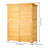 Outdoor Wooden Storage Shed Waterproof Garden Tool Metal Shed 4.58 ft x 5.62 ft