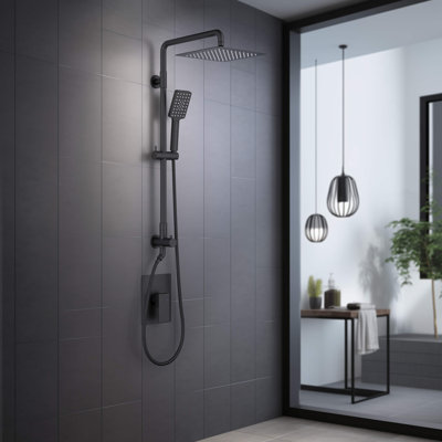 Dual Function Complete Shower System with Rough in-Valve