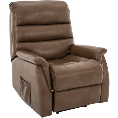Faux Leather Power Lift Recliner Chair Sofa With Massage And Heat For Big And Tall Elderly People