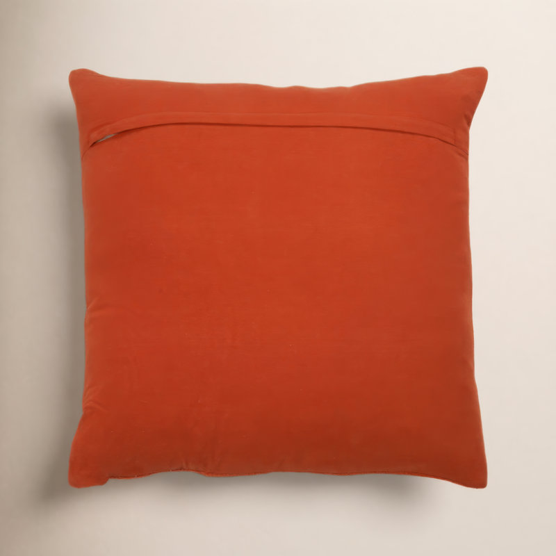 Coussin en coton Brocka, Rouge