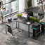 L-Shaped Metal Base Computer Desk-999706215-999706212