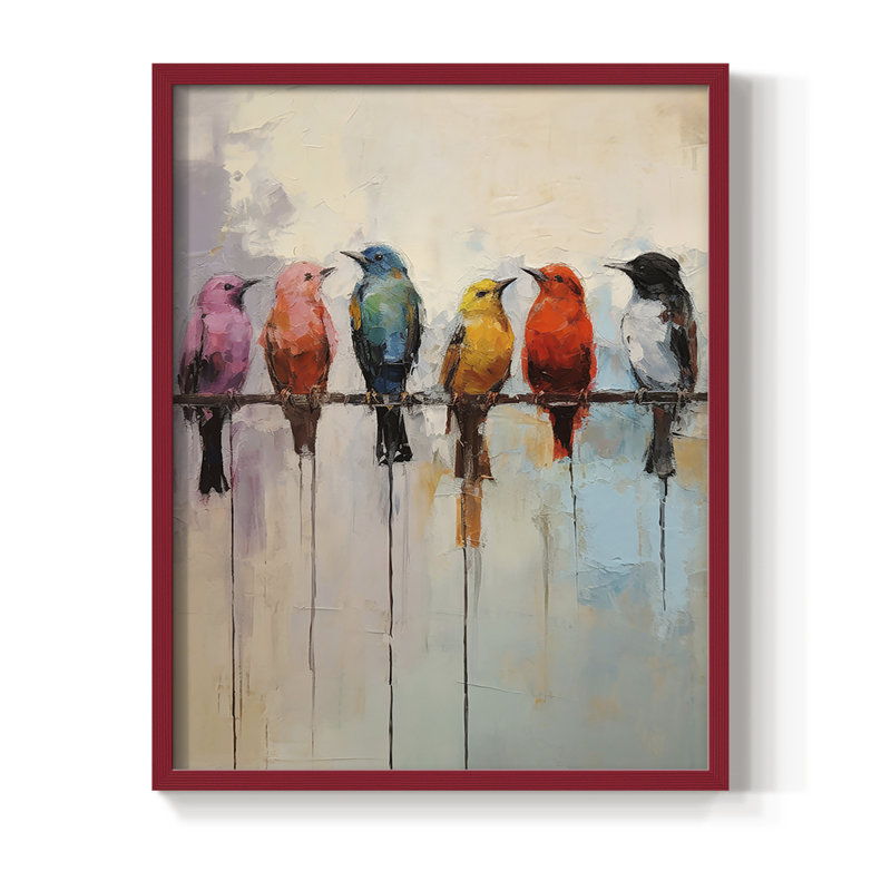 "ANIMALS Series dxiii", H 11 po x l 9 po, Rouge