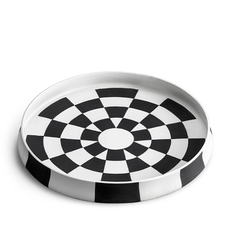 Damier Porcelain China Platter