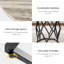 Metal Base Dining Table